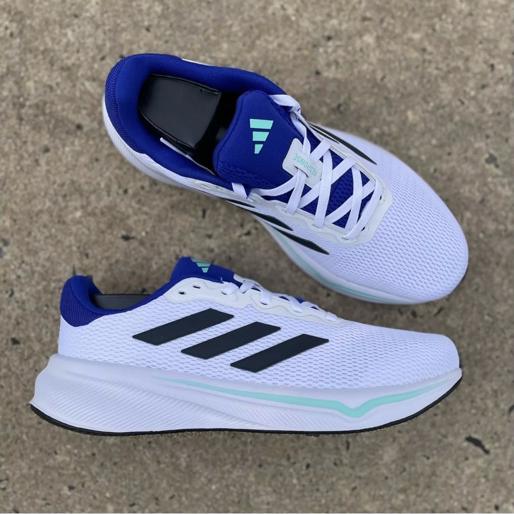Adidas White and Black Athletic Sneakers